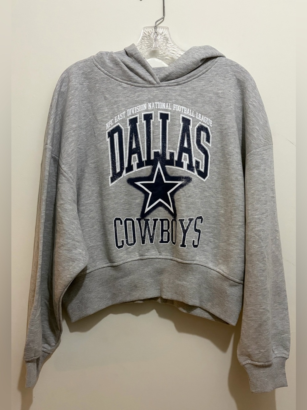 NFL Dallas Cowboys Cropped Hoodie Womens Size Large